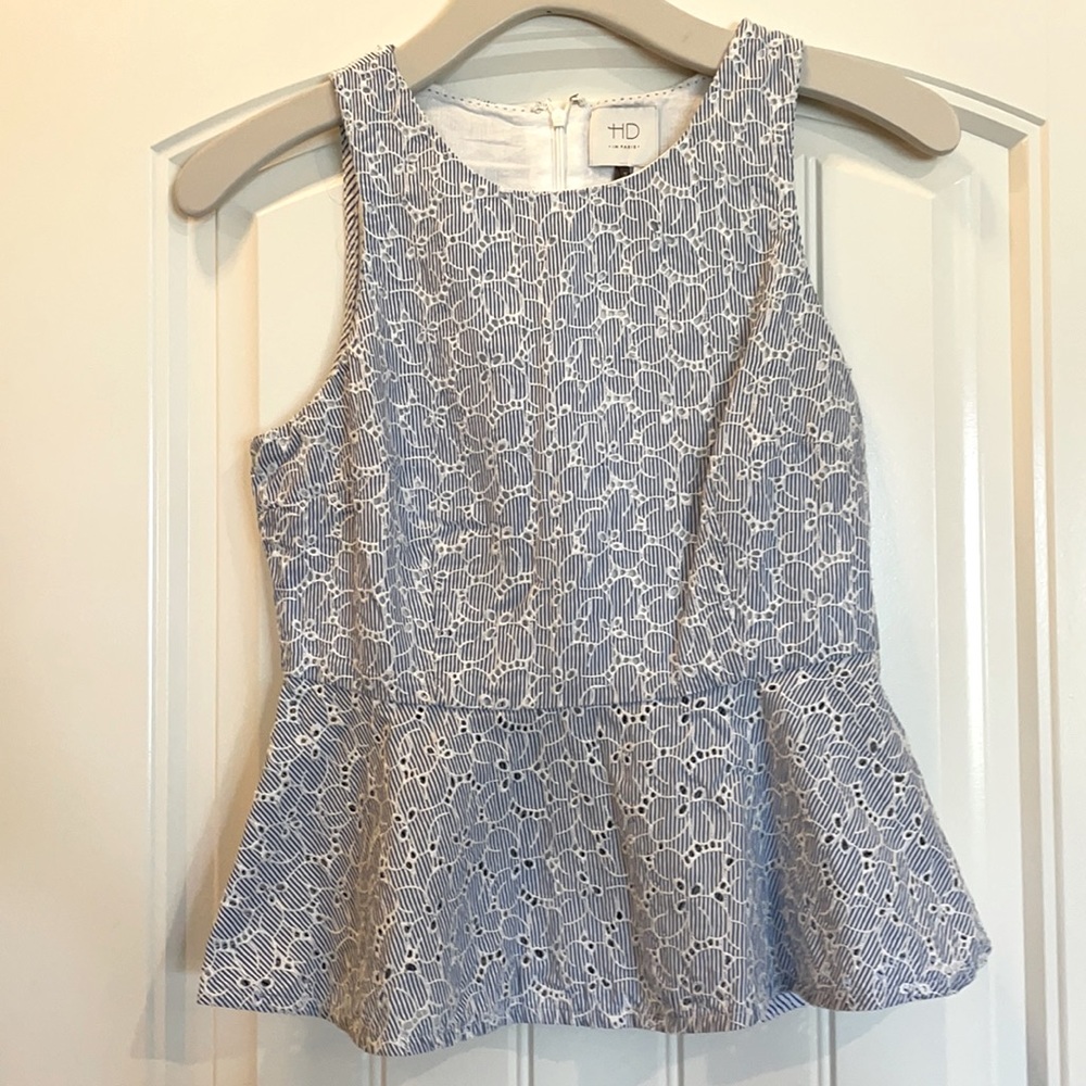 Anthropologie - HD in Paris tank peplum- size 2